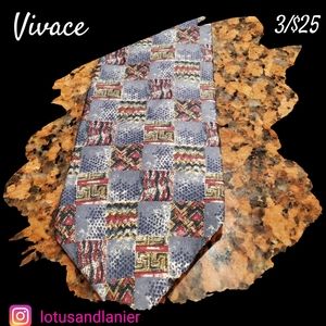 Vivace Vintage Silk Patterned  Tie 3/$25
